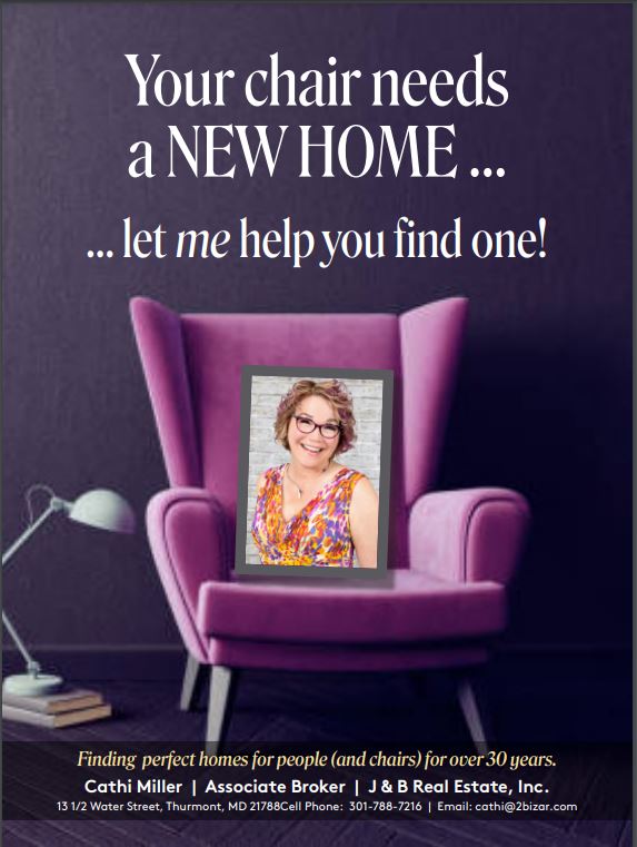 Purple Chair advertisement Frederick magazine 1